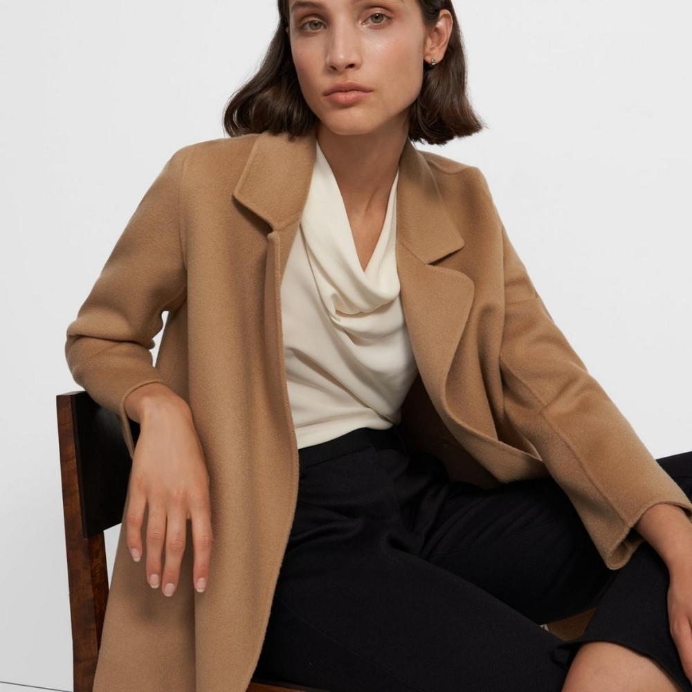 Theory Clairene Camel Coat